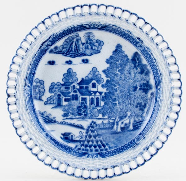 Plate pierced rim c1800